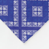 Blue Bandana Design Fleecedecke (Ecke)