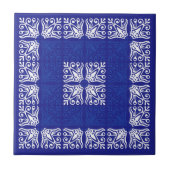 Blue Bandana Design Fliese (Vorderseite)