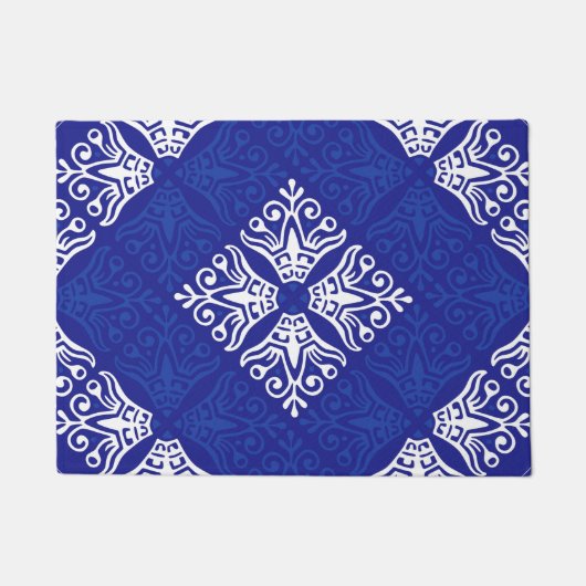 Blue Bandana Design Fußmatte (Vorderseite)