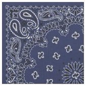 Blue Bandana Fabric Stoff (Nahaufnahme)