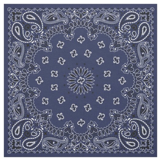 Blue Bandana Fabric Stoff (Muster)