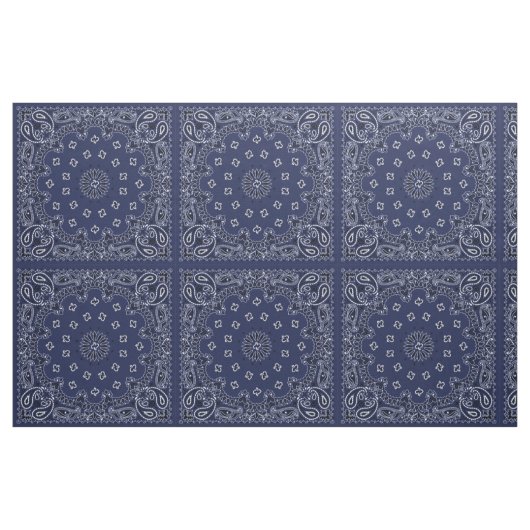 Blue Bandana Fabric Stoff (Fat Quarter (45,7 x 55,9 cm))