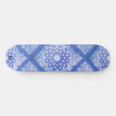 Blue Bandana Muster Dd Brand Skateboard (Horizontal)
