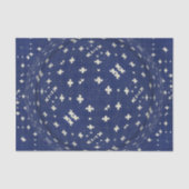 Blue Bandana Nordic Schwedisch Seidenpapier (Vorderseite)