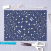 Blue Bandana Nordic Schwedisch Seidenpapier (Handwerk)