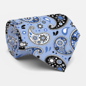 Blue Bandana Paisley Country Western Square Tanz Krawatte (Gerollt)