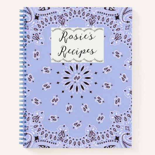 Blue Bandana Rezept Buch (Vorderseite)