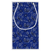 Blue Bandana Western Cowboy Adventure Ranch Fun Kleine Geschenktüte (Rückseite)