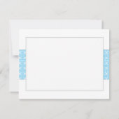 Blue Baptismal Flat Vielen Dank Mitteilungskarte (Rückseite)