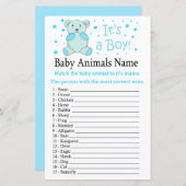 Blue Bär Baby Animes Name Game (Vorne/Hinten)