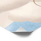 Blue Bar Balloon Kinderbücher und Geschenkposter Poster (Ecke)