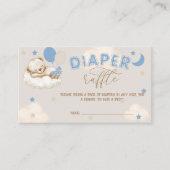 Blue Bar Balloons Boy Baby Dusche Windelwanne Wind Begleitkarte (Vorderseite)