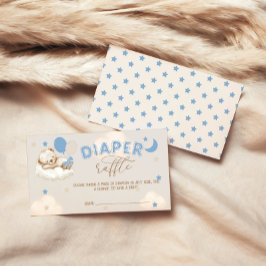 Blue Bar Balloons Boy Baby Dusche Windelwanne Wind Begleitkarte