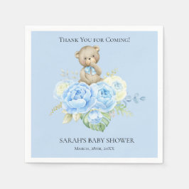Blue Bar Boy Theme | Babydusche Napkins Serviette