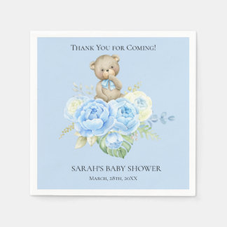 Blue Bar Boy Theme | Babydusche Napkins Serviette