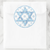 Blue Bar Mitzvah Cupcake Toppers Stickers (Tasche)