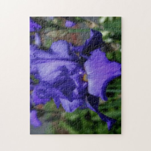 Blue Barted Iris Blume Puzzle (Vertikal)