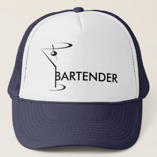 Blue Bartending Cocktail oder Barkeeper Truckerkappe