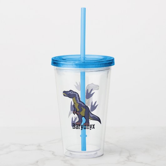 Blue Baryonyx Acryltrinkbecher (Vorderseite)