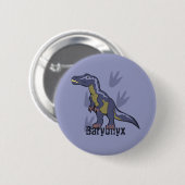 Blue Baryonyx Button (Vorne & Hinten)