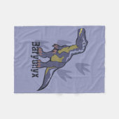 Blue Baryonyx Fleecedecke (Vorderseite (Horizontal))