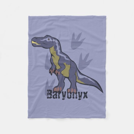 Blue Baryonyx Fleecedecke (Vorderseite)