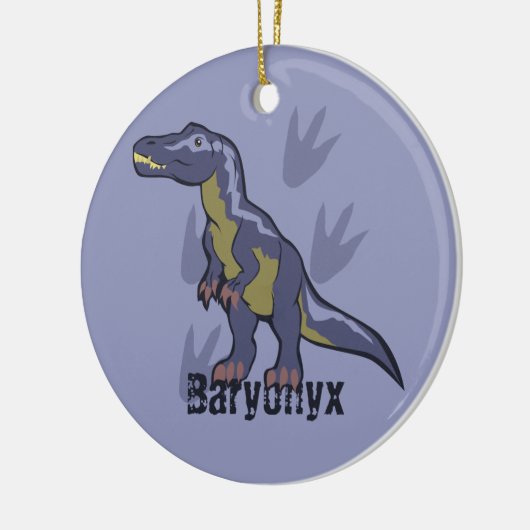 Blue Baryonyx Keramik Ornament (Links)