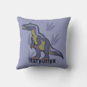 Blue Baryonyx Kissen (Rückseite)