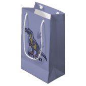 Blue Baryonyx Kleine Geschenktüte (Vorderseite Schrägansicht)