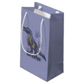 Blue Baryonyx Kleine Geschenktüte (Rückseite Schrägansicht)