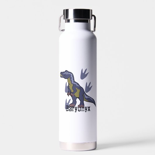 Blue Baryonyx Trinkflasche (Vorne)