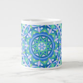 Blue Base Mandala Jumbo-Tasse (Vorderseite)