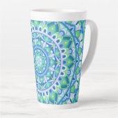 Blue Base Mandala Milchtasse (Rechte Ecke)