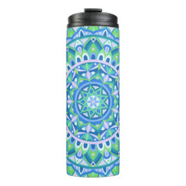 Blue Base Mandala Thermosbecher