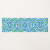 Blue Base Mandala Yogamatte (Rückseite (Horizontal))