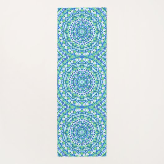 Blue Base Mandala Yogamatte (Rückseite)