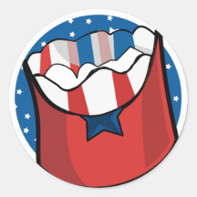 Blue Base mit White Stars und Red Food Bag