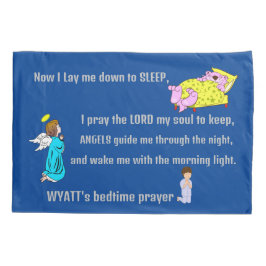 Blue Baseball Bedtime Gebet Personalisiert Kissenbezug