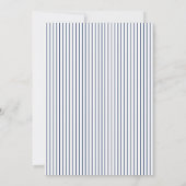 Blue Baseball Geburtstagsparty Einladung (Rückseite)