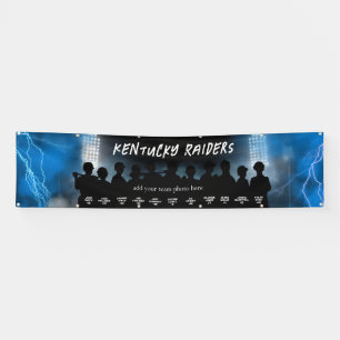 Blue Baseball Softball Dugout Banner Sportteam