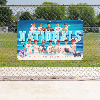 Blue Baseball Team Banner - Personalisiert