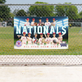 Blue Baseball Team Banner - Personalisiert