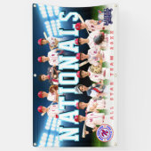 Blue Baseball Team Banner - Personalisiert (Vertikal)