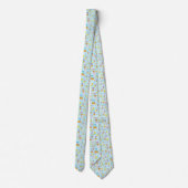 Blue Basket Neck Tie Krawatte (Rückseite)