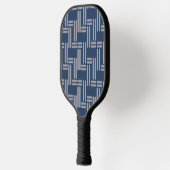 Blue Basket Weave Muster japanischen Stil Pickleball Schläger (Links)