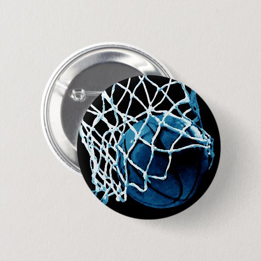 Blue Basketball Button (Vorne & Hinten)