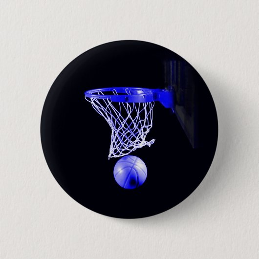 Blue Basketball Button (Vorderseite)
