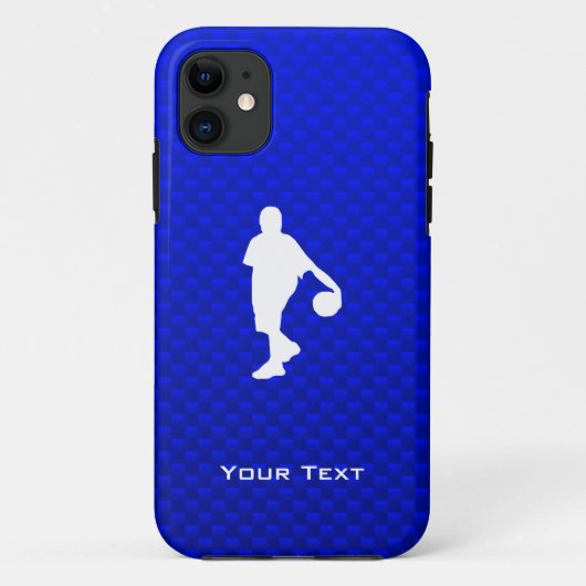 Blue Basketball Case-Mate iPhone Hülle (Rückseite)