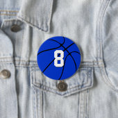 Blue Basketball Custom Player Jersey Nummer Sports Button (Beispiel)
