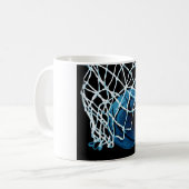 Blue Basketball Kaffeetasse (Vorderseite Links)